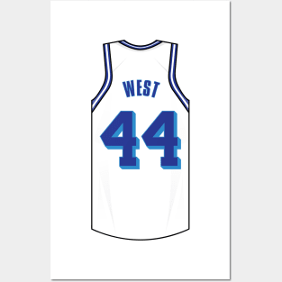 Jerry West Jersey Posters and Art